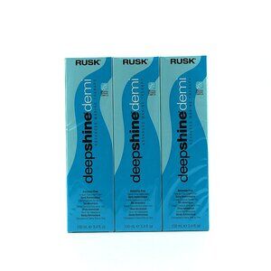 Rusk Deepshine Demi Hair Color 6.01 Dark Ash Blonde 3.4oz Lot 3 NEW